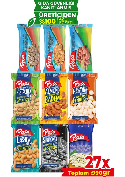 Lezzeti Keşfet Lüx Paket 990 gr - 27 Paket