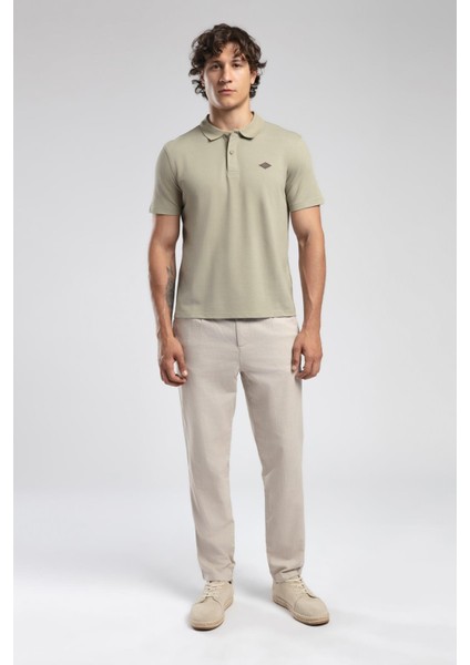 Resao Erkek Polo Yaka T-Shirt Haki
