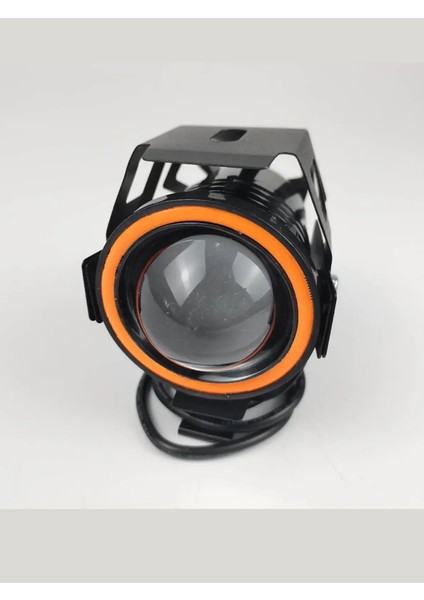 2 Adet Motosiklet Scooter Uyumlu Mercekli LED Sis Farı Projektör LED Lens 1 Çift