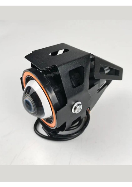 2 Adet Motosiklet Scooter Uyumlu Mercekli LED Sis Farı Projektör LED Lens 1 Çift