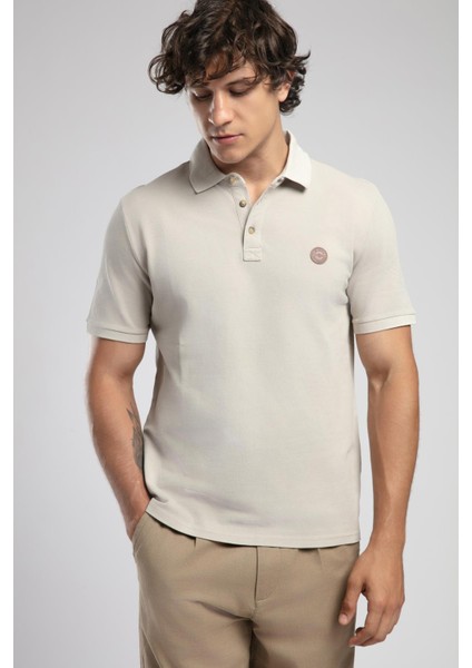 Mules Erkek %100 Pamuk Polo Yaka T-Shirt Bej fiyatları