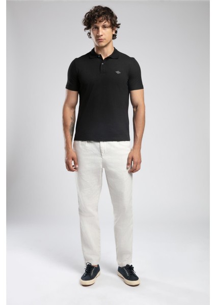 Resao Erkek Polo Yaka T-Shirt Siyah