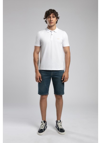 Resao Erkek Polo Yaka T-Shirt Beyaz