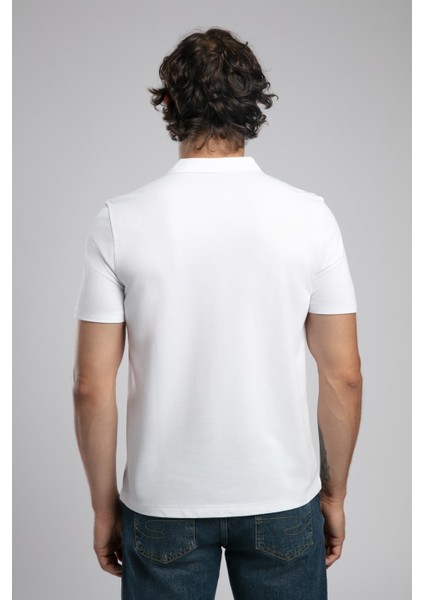 Resao Erkek Polo Yaka T-Shirt Beyaz modelleri
