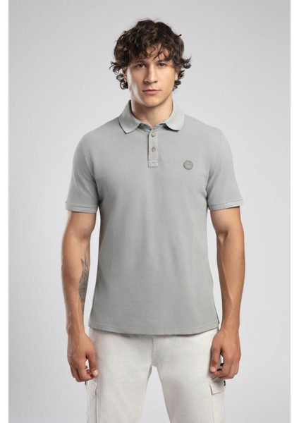 Mules Erkek %100 Pamuk Polo Yaka T-Shirt Gri fiyatları