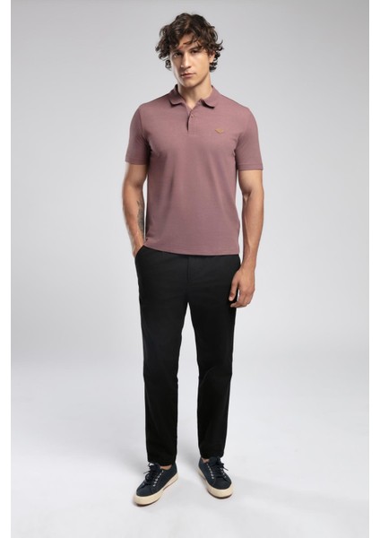 Resao Erkek Polo Yaka T-Shirt Gül Kurusu