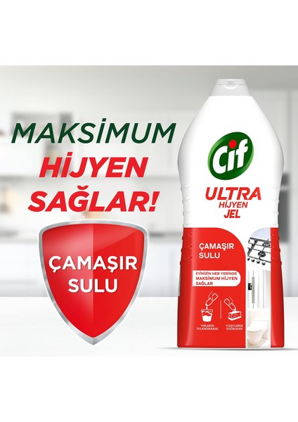 Ultra Hijyen Jel Yüzey Temizleyici Yağ Çözücü 1500 ml indirimleri