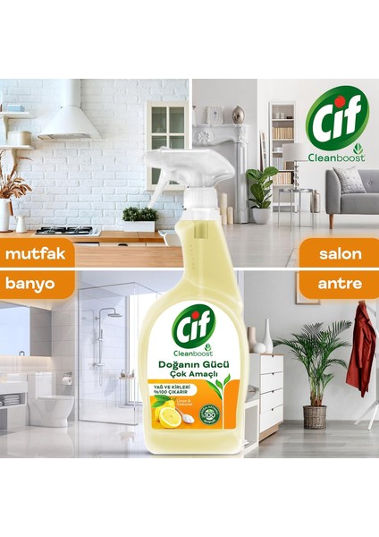 Sprey Yağ ve Kir Leke Çıkarıcı Limon & Karbonat 750 ml fırsatları
