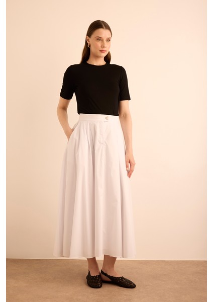 Cotton Evaze Etek