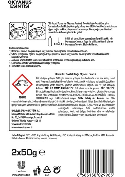 Wc Blok 5'li Güç 100 gr modelleri