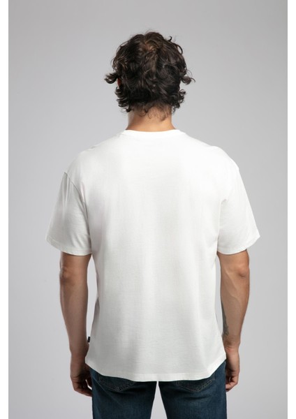 Kelvin Erkek %100 Pamuk O Yaka T-Shirt Ekru modelleri