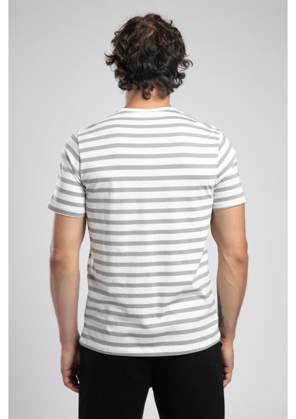 Eddy Erkek %100 Pamuk O Yaka T-Shirt Gri modelleri