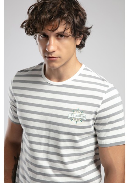 Eddy Erkek %100 Pamuk O Yaka T-Shirt Gri fırsatları