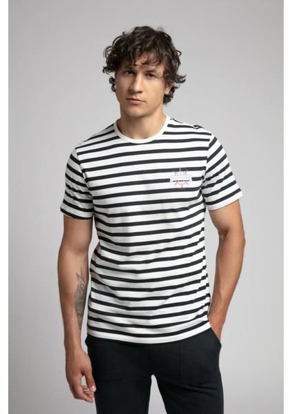 Eddy Erkek %100 Pamuk O Yaka T-Shirt Lacivert fiyatları