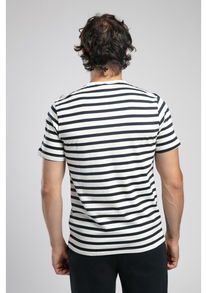 Eddy Erkek %100 Pamuk O Yaka T-Shirt Lacivert modelleri