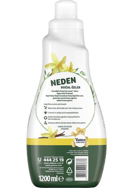 Konsantre Vanilya 1200 ml 50 Yıkama
