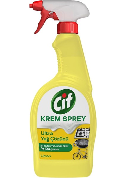 Sprey Ultra Yağ Çözücü Yüzey Temizleyici Limon 750 ml