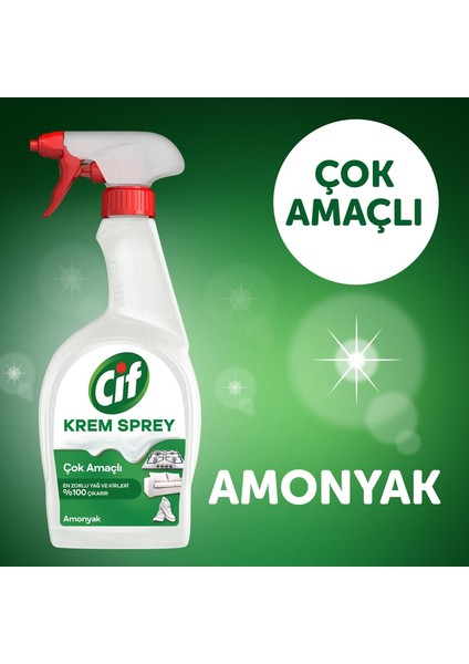 Sprey Çok Amaçlı Amonyak Yağ ve Kir Çıkarıcı 750 ml