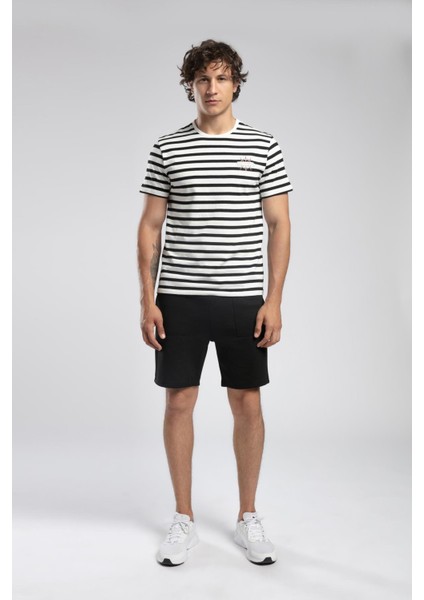 Eddy Erkek %100 Pamuk O Yaka T-Shirt Siyah