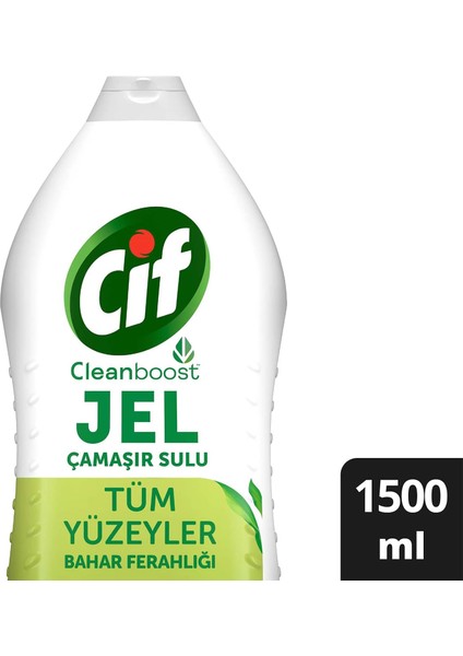 Jel Yüzey Temizleyici Tüm Yüzeyler Bahar Ferahlığı 1500 ml