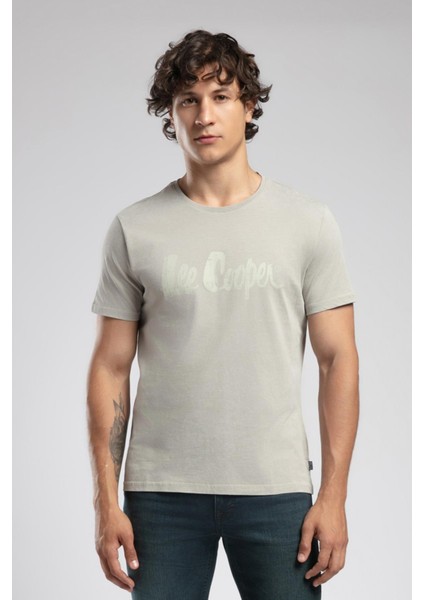 New Drawing Erkek %100 Pamuk O Yaka T-Shirt Haki fiyatları