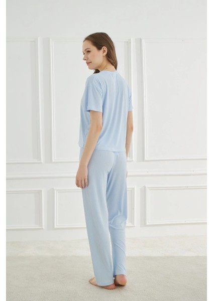 Kaşkorse Tavşan Desen Pijama Takımı modelleri