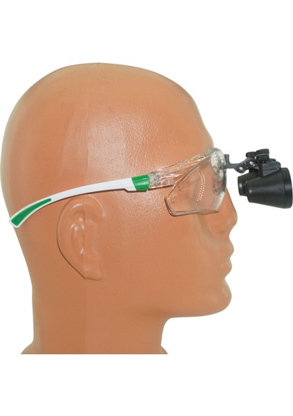 Hiperlupa ST525 Doktor Gözlük Univet Yeşil Beyaz Çerçeve 2-5x Siyah Loupe fiyatları