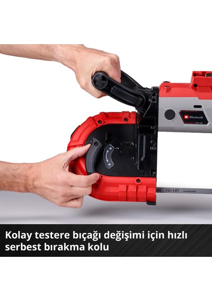 TE-MB 18/127 Li-Solo Power X-Change Akülü Şerit Testere (18 V, 115 mm Kesim Yüksekliği, 127 mm Kesim Genişliği, Taban, LED Aydınlatma, Metal için 2x Şerit, Akü dahil değildir) - 4504216 indirimleri