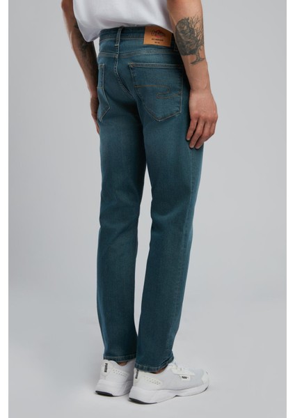 Jagger Normal Bel Dar Kesim Düz Paça Mavi Erkek Jean Pantolon fırsatları
