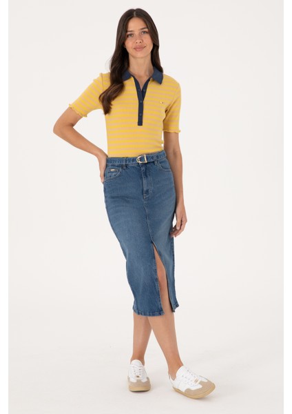 Kadın Mavi Etek (Jean) 50301068-DN0022