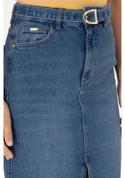 Kadın Mavi Etek (Jean) 50301068-DN0022
