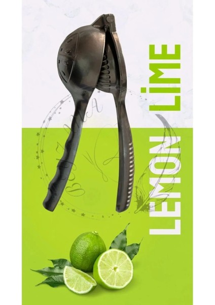 Gerçek Döküm Narenciye Limon Sıkacağı Siyah