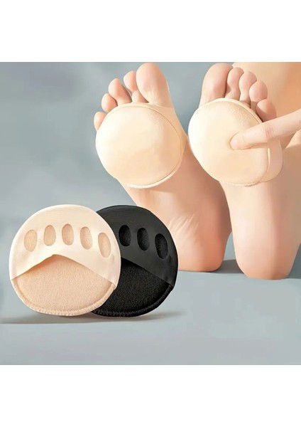 1 Çift 2 Adet 9 cm Nem Önleyici Pamuklu Kumaş Ayak Parmak Altı Destek Pedi fırsatları