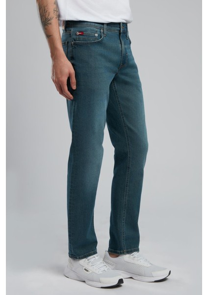 Jagger Normal Bel Dar Kesim Düz Paça Mavi Erkek Jean Pantolon modelleri