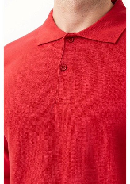 Padus %100 Pamuk Polo Yaka Uzun Kollu T-Shirt Şık ve Konforlu Iş ve Genel Kullanım fırsatları