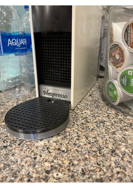 Nespresso Essenza Mini Uyumlu Geniş Büyük Kupa Fincan Altlık Damlalık Tepsi Aparat Stand Kapsül