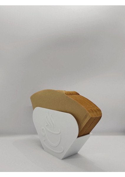 Filtre Kahve Kağıdı Tutucu Stant – Masaüstü Pratik Düzenleyici