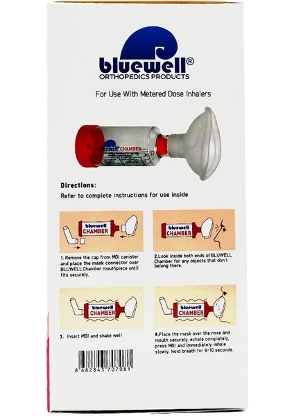 Chamber Aerochamber Inhalasyon Cihazı Kırmızı 0-18 Ay