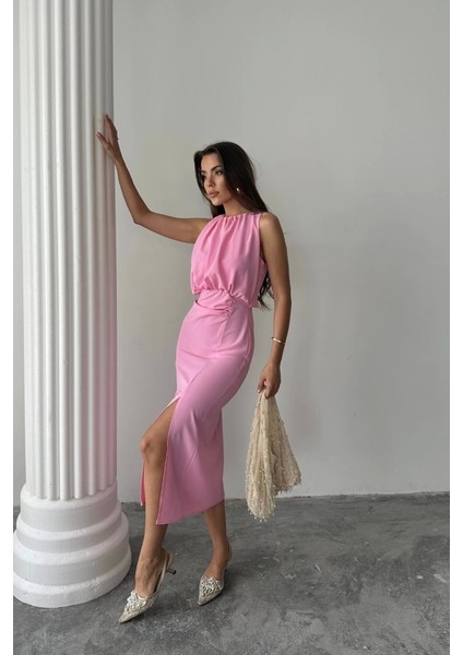 Elbise - Pembe