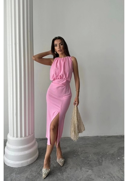 Elbise - Pembe