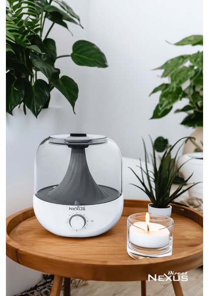 Tr Ultrasonik Buhar Makinesi Humudifier / Aromaterapi Cihazı Diffüzör 3 Litre fırsatları