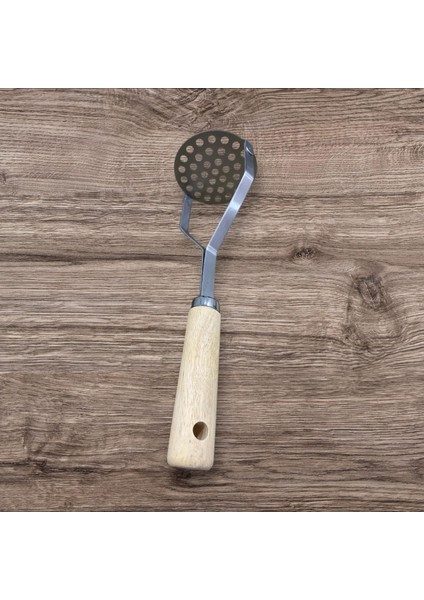 Paslanmaz Çelik Ahşap Saplı Patates Ezici & Domates (26X8 Cm) fiyatları