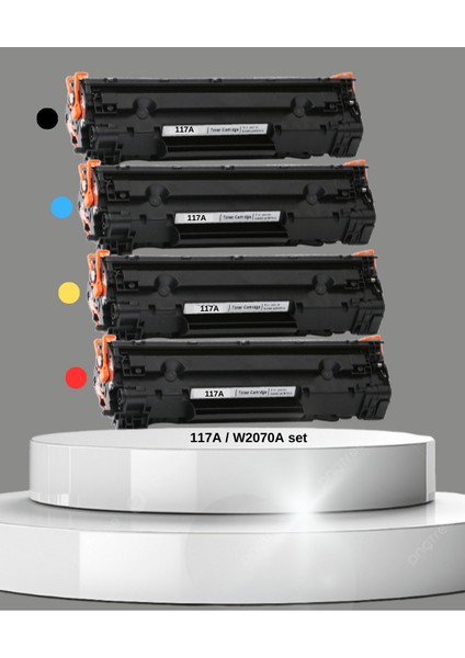 117A-W2070A Çipli Muadil Toner Seti Hp Color Laser 150A,150NW,MFP 178NW,MFP 178NWG,MFP 179FNG,MFP 179FNW Yazıcı Uyumlu modelleri