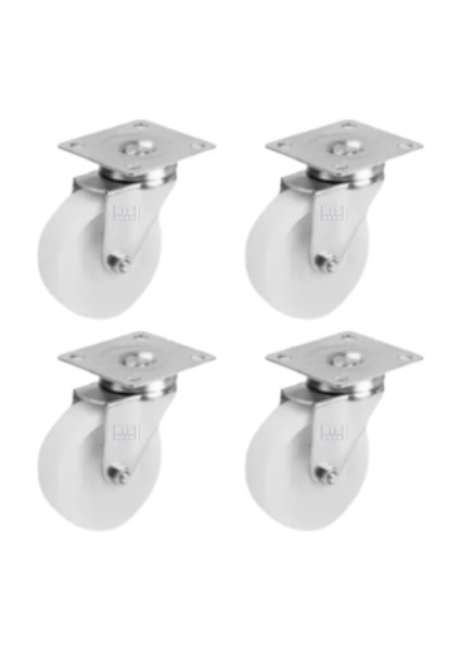 341- Polyamid Makaralı Tablalı 75X25 Teker 4 Ad.