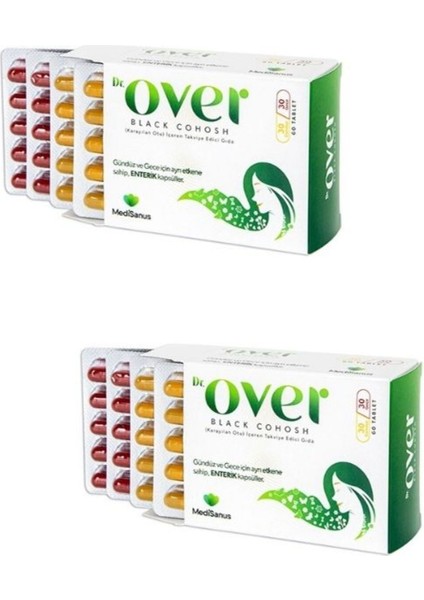 Dr. Over Black Cohosh Karayılan Otu 60 Tablet 2 Adet