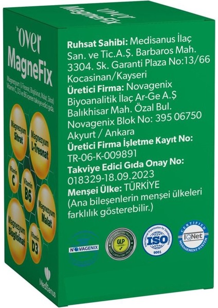Dr. Over Magnefix 60 Tablet fırsatları