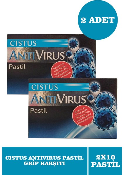 Antivirus Pastil 10'lu 2 Adet