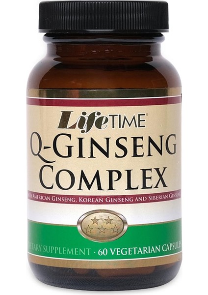Life Time Q-Ginseng Complex 60 Vejetaryen Kapsül