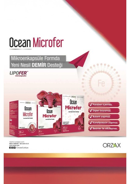 Ocean Microfer Damla 30 ml 2 Adet fiyatları