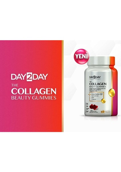 DAY2DAY The Collagen Beauty Gummies 60 Çiğnenebilir Jel Form